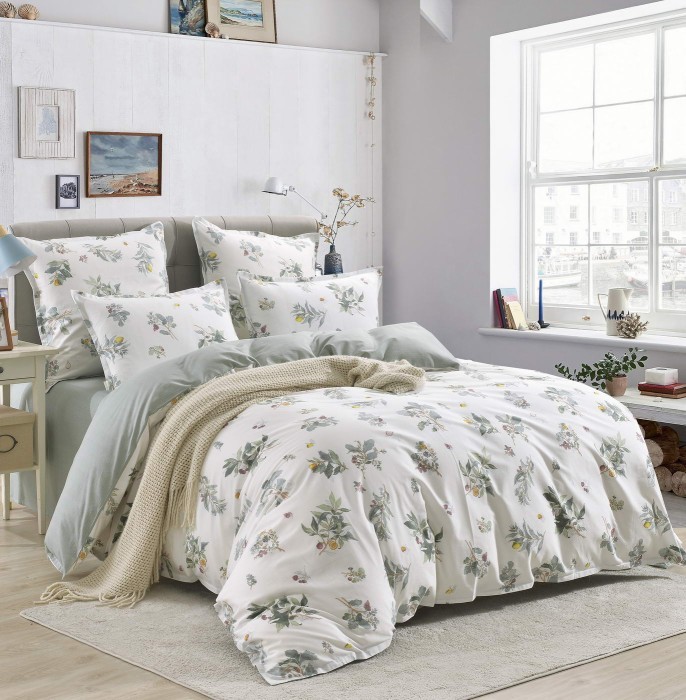 Спенсер (зеленый) Комплект постельного белья сатин 1.6