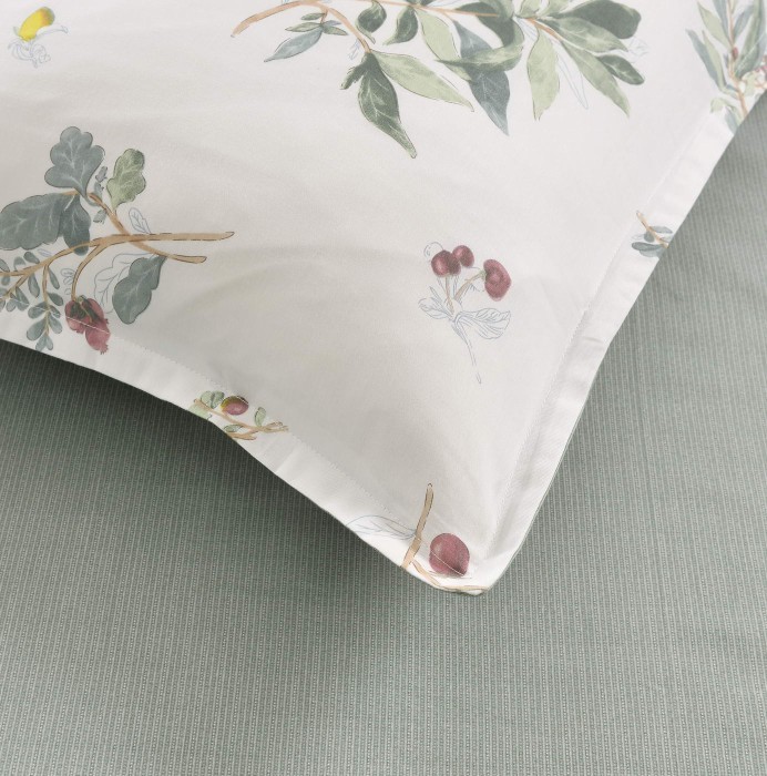 Спенсер (зеленый) Комплект постельного белья сатин 1.6