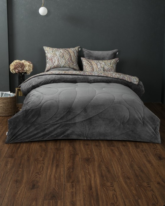 Комплекты для сна Агра (платина бургунд) АВС Cotton Евро