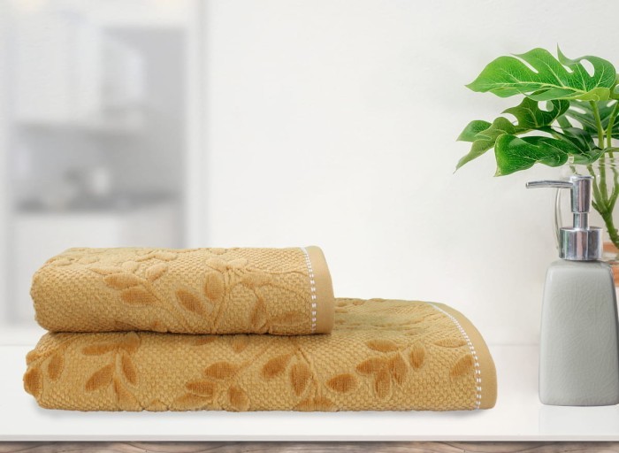 Полотенце велюровое Arya Elise 50x90 Светло-коричневый