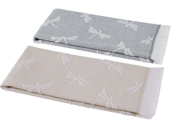 Набор Кухонных Полотенeц Arya 40х60 2 ед Dragonfly Серый, Бежевый