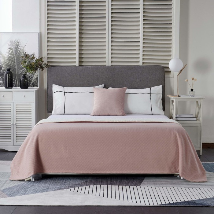 Аманда (пудра) 160х220 Покрывало Трикотаж