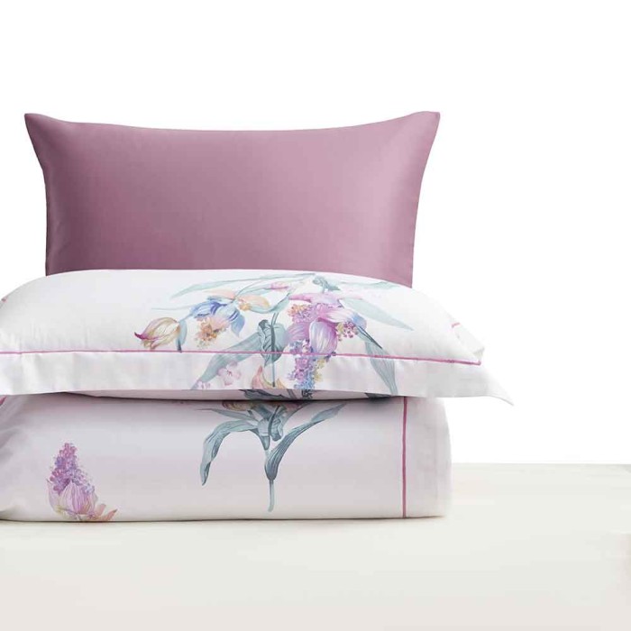 Постельное Белье Arya Exclusive полуторное 160X220 Calantha Белый, Сиреневый 