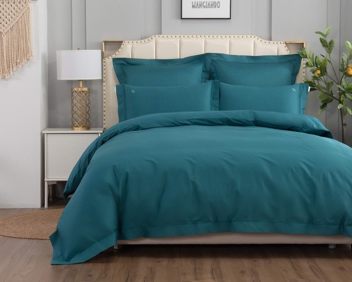 Флоренция (бирюза) Комплект постельного белья Евро 4н