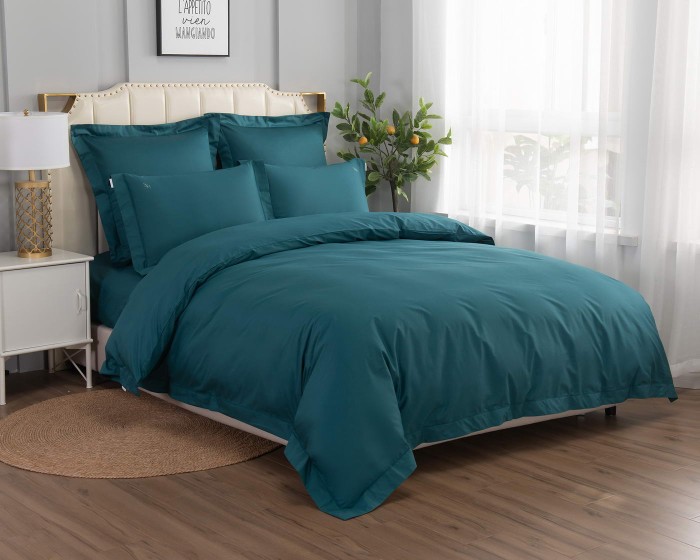 Флоренция (бирюза) Комплект постельного белья Евро 4н