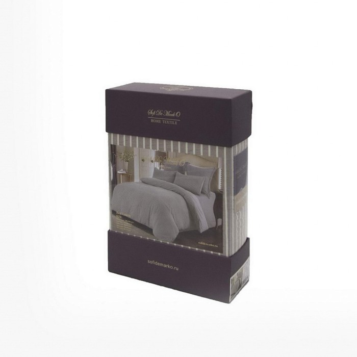 Мираж (беж) Комплект постельного белья жатка Евро 4н