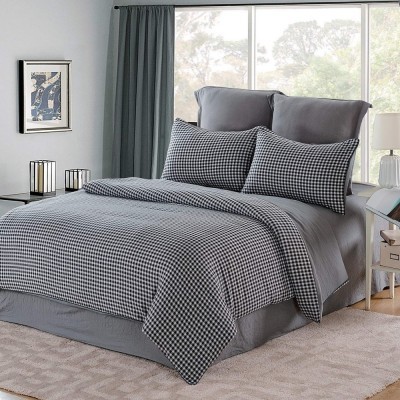 Элман (серый) Комплект постельного белья жатка Евро 4н