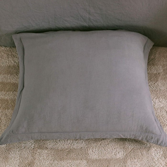 Элман (серый) Комплект постельного белья жатка Евро 4н