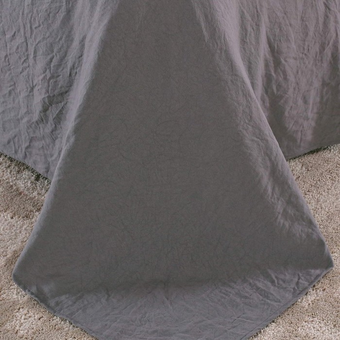 Элман (серый) Комплект постельного белья жатка Евро 4н