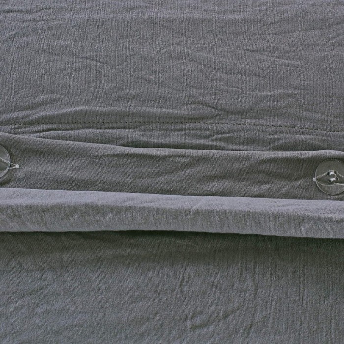 Элман (серый) Комплект постельного белья жатка Евро 4н