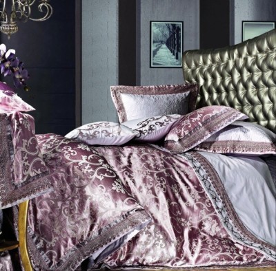 Постельное белье Valtery жаккард с гипюром TJ-14 семейное