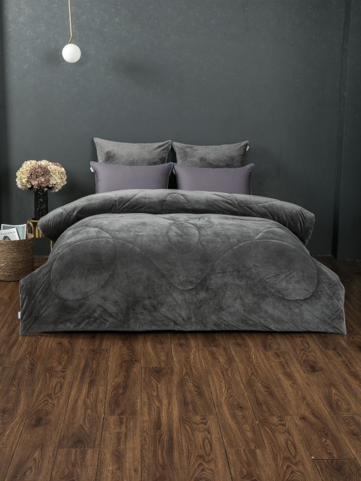 Комплекты для сна Долорес (графит) АВС Cotton Евро