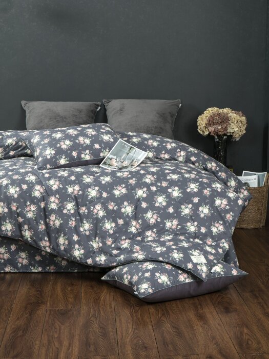 Комплекты для сна Долорес (графит) АВС Cotton Евро