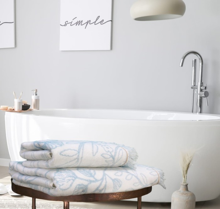 Полотенце велюровое Arya Amelia 50x90 Синий