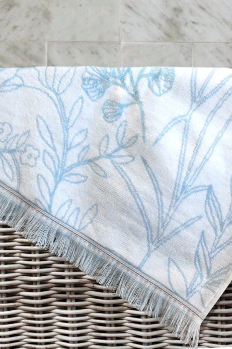 Полотенце велюровое Arya Amelia 50x90 Синий