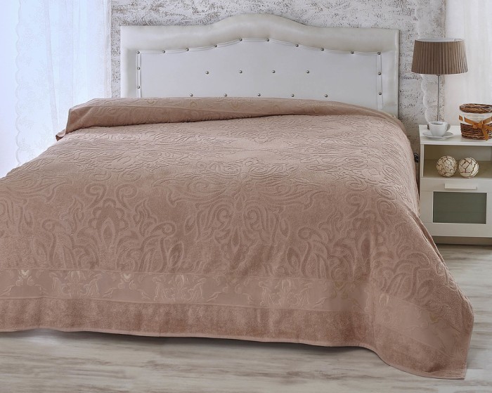 MEDUSA (капучино) Покрывало Махровое 200х220