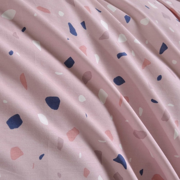 Гелия (розовая) Комплект постельного белья сатин Евро 4н