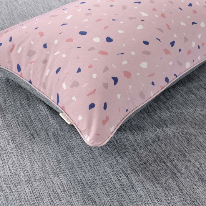 Гелия (розовая) Комплект постельного белья сатин Евро 4н