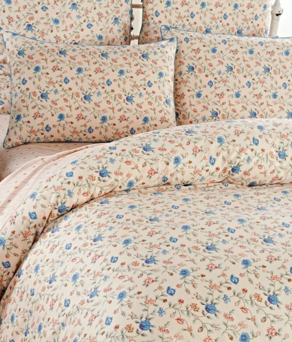 Петра (персик) Комплект постельного белья сатин Евро 4н