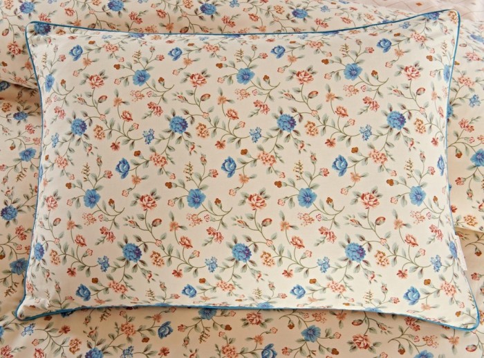 Петра (персик) Комплект постельного белья сатин Евро 4н