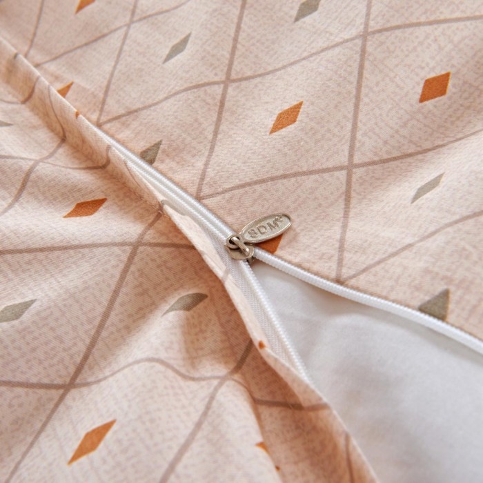 Петра (персик) Комплект постельного белья сатин Евро 4н