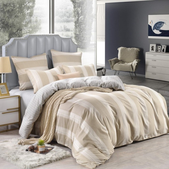 Грим (беж) Комплект постельного белья сатин 1.6