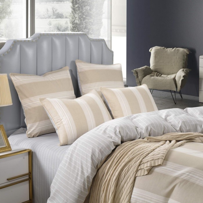 Грим (беж) Комплект постельного белья сатин 1.6