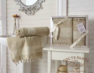 DAMASK KOZALI (кофе) 50x90-70х140 Комп. полотенец