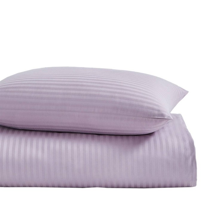 Пододеяльник Arya Полосатый Сатин 200X220 Otel Лиловый