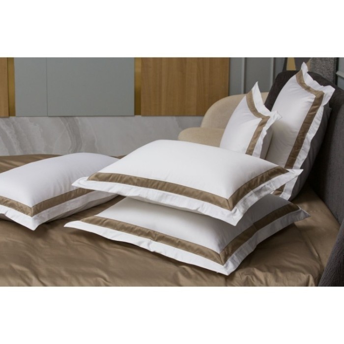 Наволочки с широкой отделкой Alpine Caramel Beige Allure Grass 50х90 (2шт)