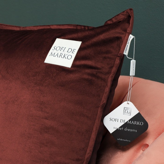 Ноэми (бордо) Подушка 55х55