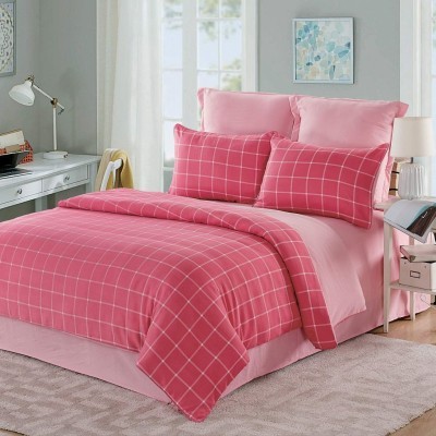 Элман (розовый) Комплект постельного белья жатка Евро 4н