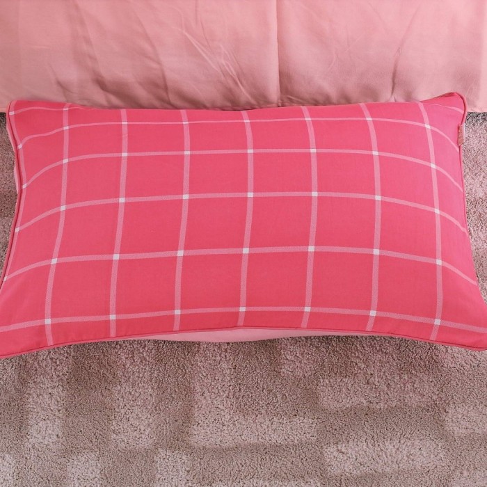 Элман (розовый) Комплект постельного белья жатка Евро 4н