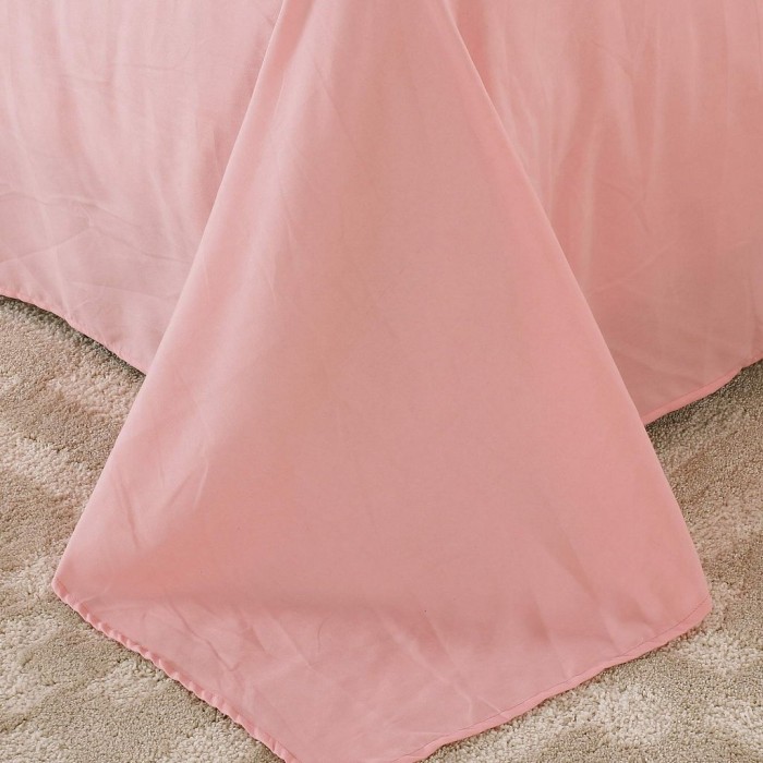 Элман (розовый) Комплект постельного белья жатка Евро 4н