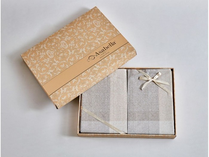 Комплект постельного белья Семейный, фланель из египетского хлопка 2303-7