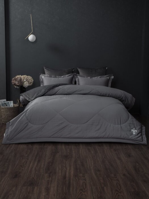 Комплекты для сна Lindor Fluffy (графит) Egyptian Cotton Семейный