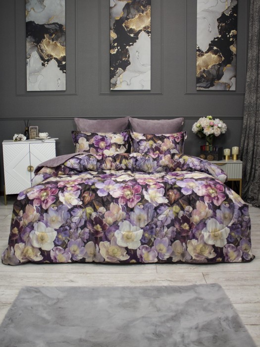 Комплекты для сна Монро (пыльная роза бургунди) ABC Egypt Cotton Евро