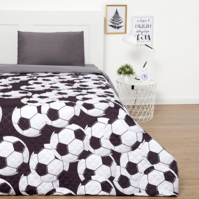 Покрывало &quot;Этель&quot; 1,5 сп Футбольный мяч, 145*210 см, микрофибра