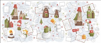 Полотенца вафельные 29052 вид 1-50x60 - 3шт в уп.