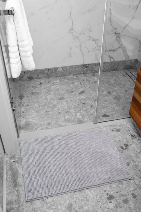 Коврик Arya из Синели Softy Серый