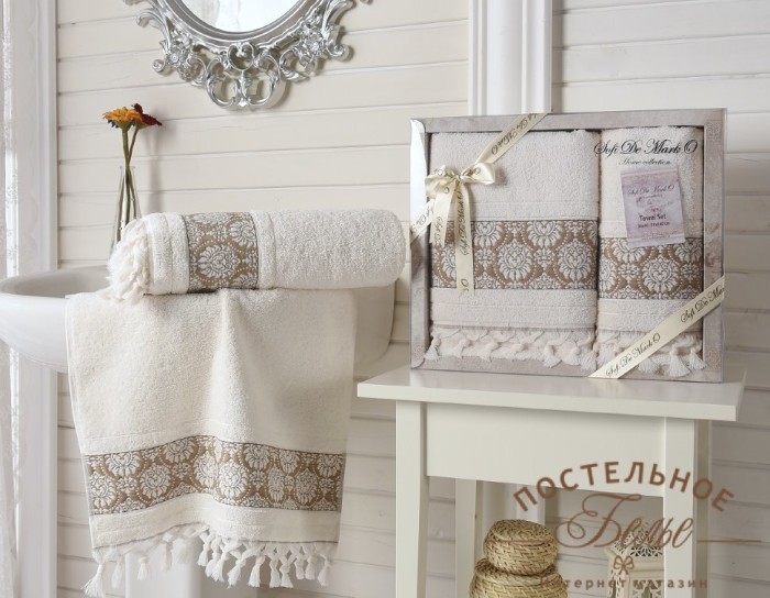 DAMASK KOZALI (крем) 50x90-70х140 Комп. полотенец