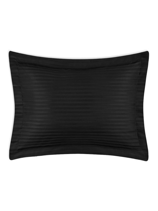 Постельное белье Arya Vip из Страйп Сатина 2 Сп. 200x220 Черный