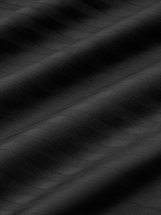 Постельное белье Arya Vip из Страйп Сатина 2 Сп. 200x220 Черный