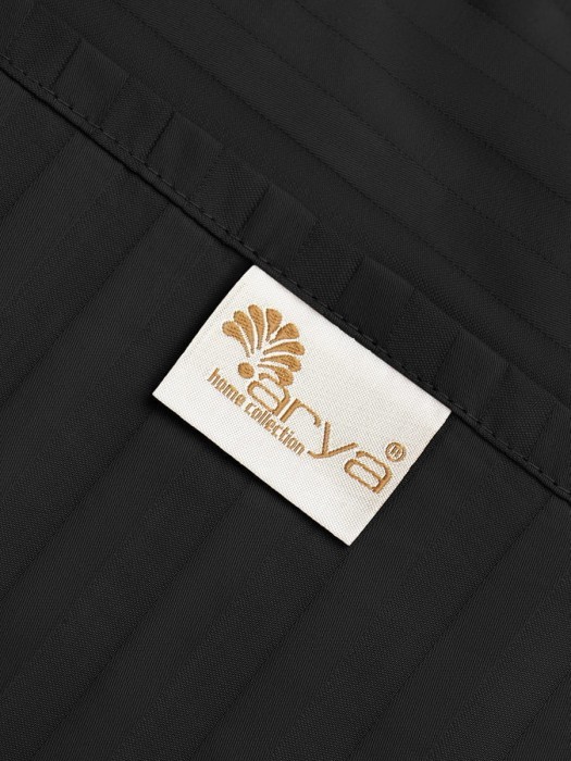 Постельное белье Arya Vip из Страйп Сатина 2 Сп. 200x220 Черный