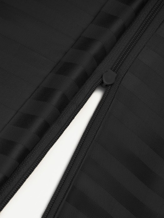 Постельное белье Arya Vip из Страйп Сатина 2 Сп. 200x220 Черный