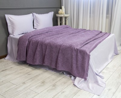 Постельный набор Мишель (аметист) с покрывалом евро