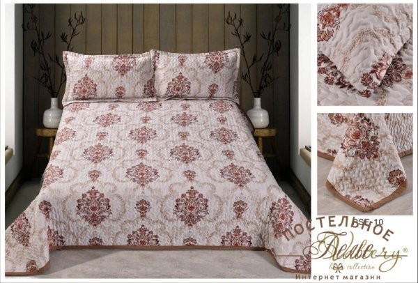 Покрывала полисатин PSF-10 евро 230х250 2 наволочки 50х70