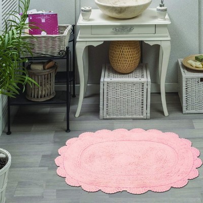 MELINDA (пудра) Набор ков. для ванной кружевной 60х100 и 50х70