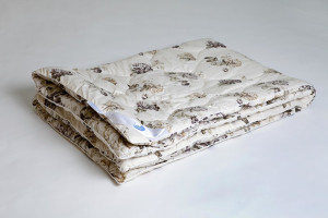 Одеяло стеганое овечья шерсть "Полли" 110 х 140 см