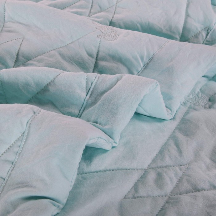 Камелия (голубая) Евро Комплект Вышивка